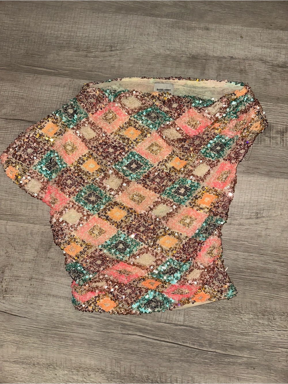 Rachel Comey Multicolor Doria Sequin Diamond-Pattern top